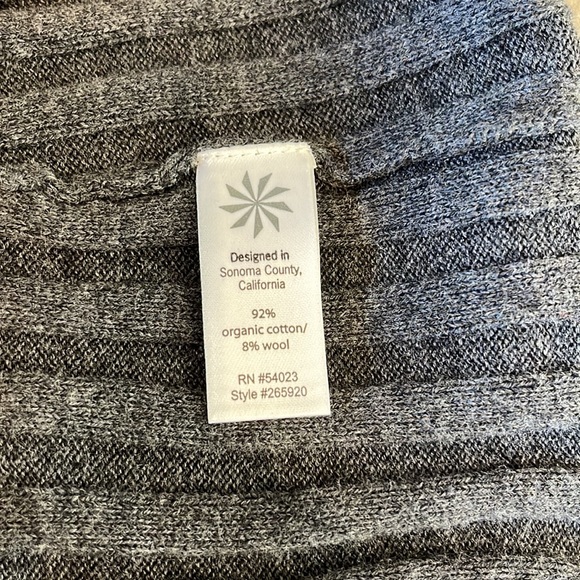 Athleta Charcoal Gray Ribbed Half-Zip Sweater Dress Small - Picture 6 of 7